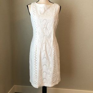 White eyelet dress